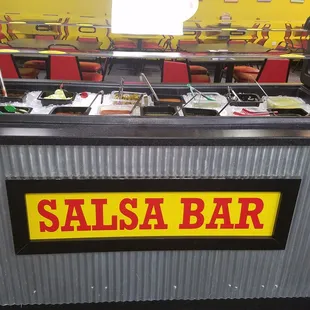 14 options on the salsa bar. This is one of the gems of this place. It's all extremely fresh! Careful some are hot, but packed with flavor!
