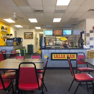 Nice setup!  This places feels much more cozy the the Pancho's at White Lakes (music, carpet, larger dining room)!