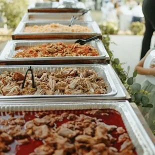 Bravo Grill- Buffet style  -Chicken fajitas  -Carnitas  -Birria