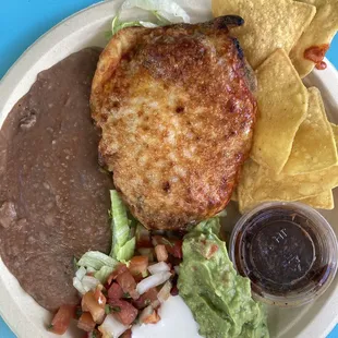Chile relleno all beans no rice
