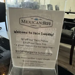 Taco Tuesday special