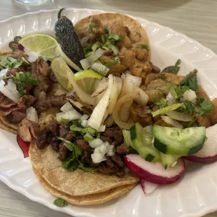a plate of food on a table