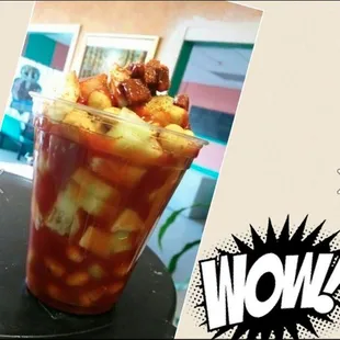 a picture of a drink in a plastic cup