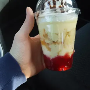 $2.00 strawberry trifle. 12/7/14