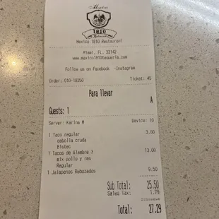 A lot of food for a reasonable price