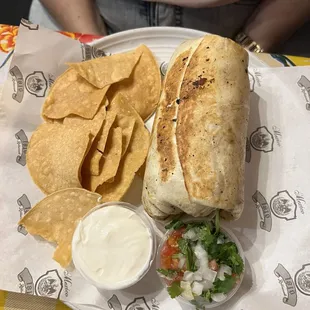 Steak burrito