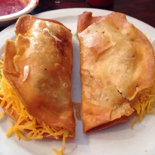 two pastries on a plate