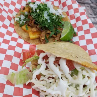 a taco and a salad
