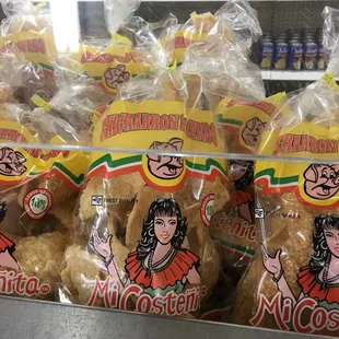 Chicharrones (pork rinds).