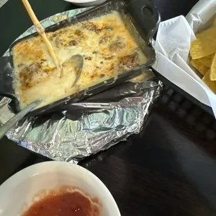 Queso fundido, bar área