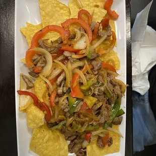 Beef fajitas
