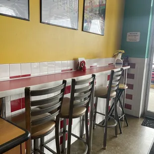 Bar stool area