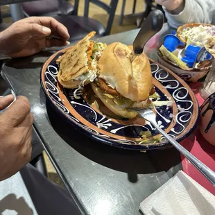 Torta de Chilaquiles Gorditas Aztec