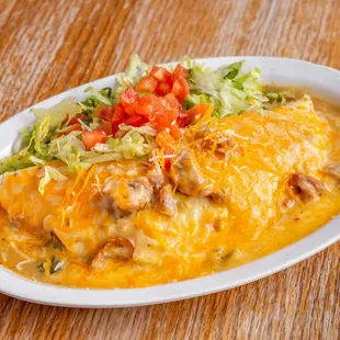 a plate of enchiladas