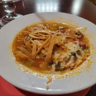 Chicken tortilla soup