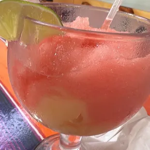 Strawberry margaritas with no strawberry flavor