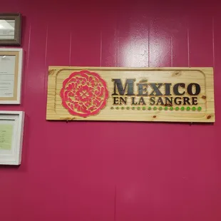 Absolutely beautiful sign. We were told this was gifted to them by a regular customer!