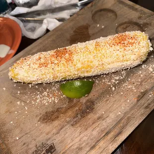 Mexican Corn . It should have been served hot, buts it's pretty good !