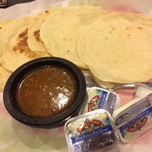 Mmmm who knew butter and salsa goes so well together