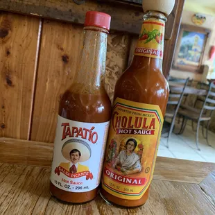 Hot sauce choices