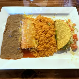 #1 Lunch Combo (Enchilada &amp; Taco)