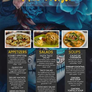 tacos, menu