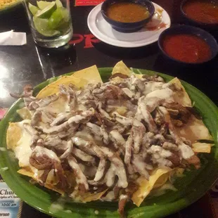 Steak nachos
