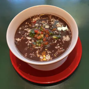 black beans soup