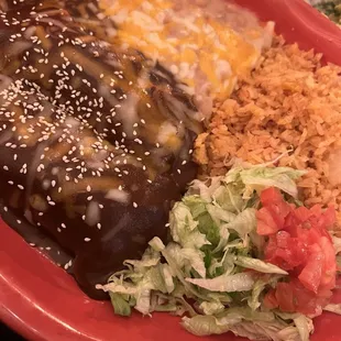 Mole Chicken Enchiladas
