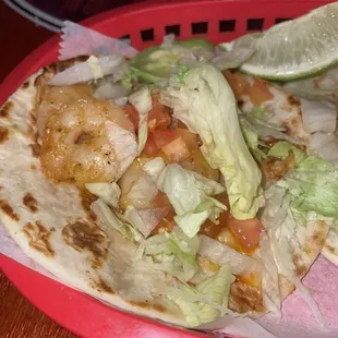 Shrimp tacos