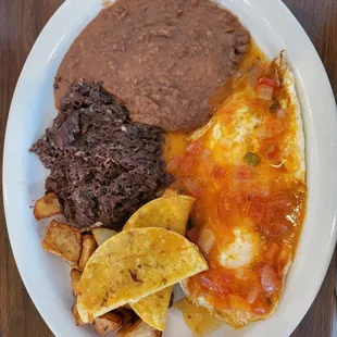 Quesadillas breakfast plate