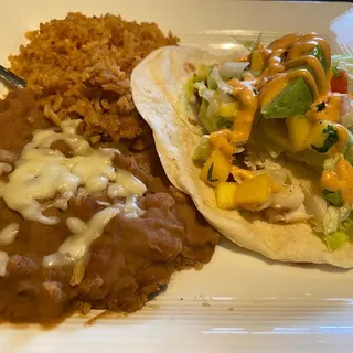 Fish Taco Combination Plate