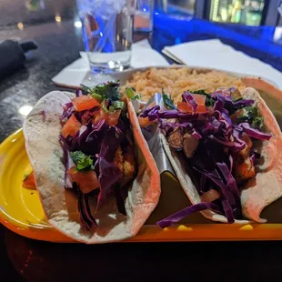 Salmon tacos