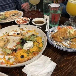 Mexican Pizza, and chili reyano (crispy)