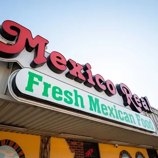 the front of the restaurant