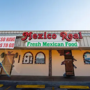 the front of the restaurant