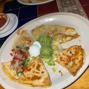 Chicken quesadillas