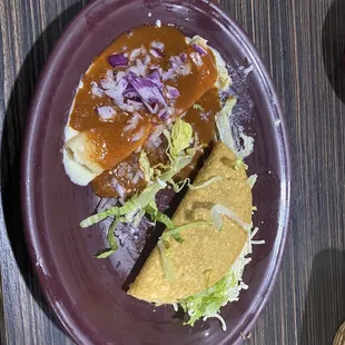 Taco &amp; enchilada