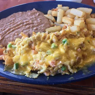 Migas. Sooo cheesy melty delish!