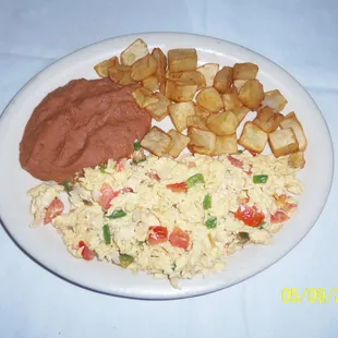 a plate of food on a table