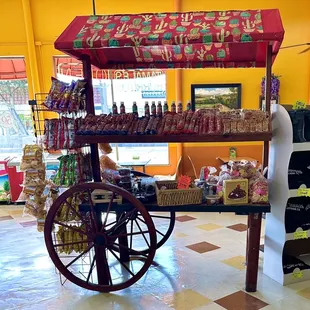 Cute cart full of goodies :)