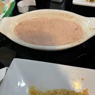 Cheese dip - we added the salsa