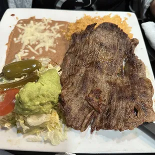 Carne asada plate