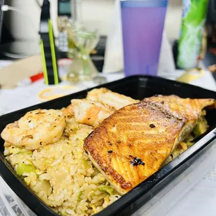 a meal in a plastic container