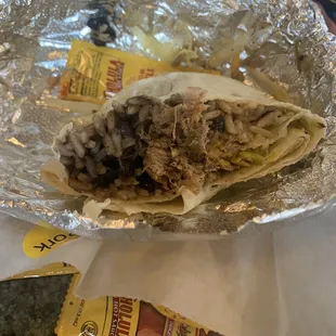 Poorly wrapped burrito