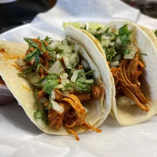 Adobo chicken tacos