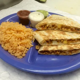 Chicken quesadillas