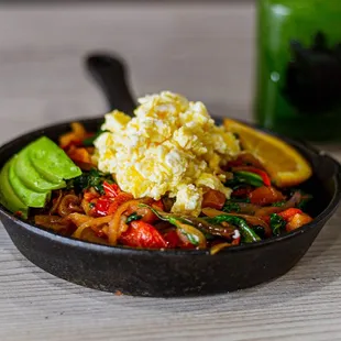 Veggie Hash Plate.

A Mexican / Filipino restaurant, with breakfast, brunch &amp; lunch at Chula vista, Mexipino Craft