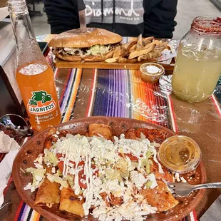 Mexican Enchiladas. &amp; Asada Torta. Agua De Pepino.