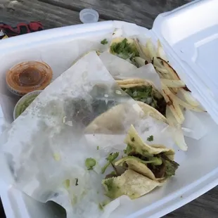 Another day, another platter of cow tongue tacos